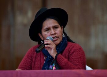 La Ministra de Culturas Sabina Orellana. Foto: La Razón.