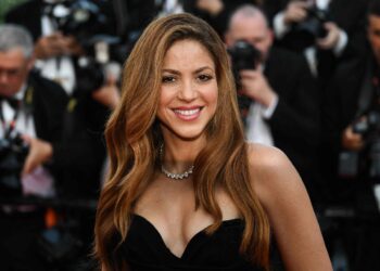 La artista colombiana Shakira, en Barcelona, España. Foto: AFP.