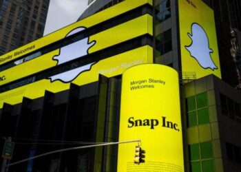 Publicidad de la compañía Snap. Foto: AFP.