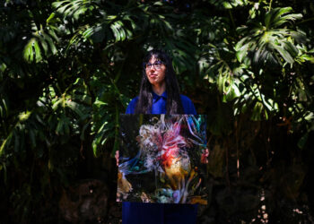 Sofía Crespo utiliza las redes generativas antagónicas para recrear animales. Foto: AFP.