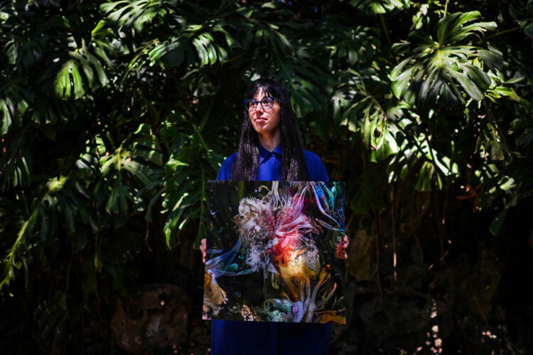 Sofía Crespo utiliza las redes generativas antagónicas para recrear animales. Foto: AFP.