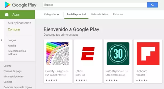 Tienda de aplicaciones de Google. Foto: Google.