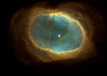 Imagen tomada por el telescopio espacial James Webb. Foto: AFP.