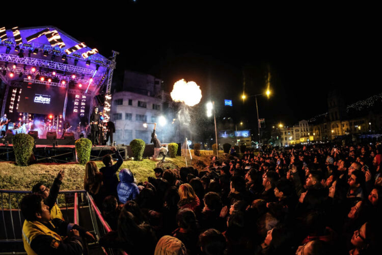 El espectáculo musical realizado en 2019, el último antes de la pandemia del COVID-19. Foto: Archivo La Razón.