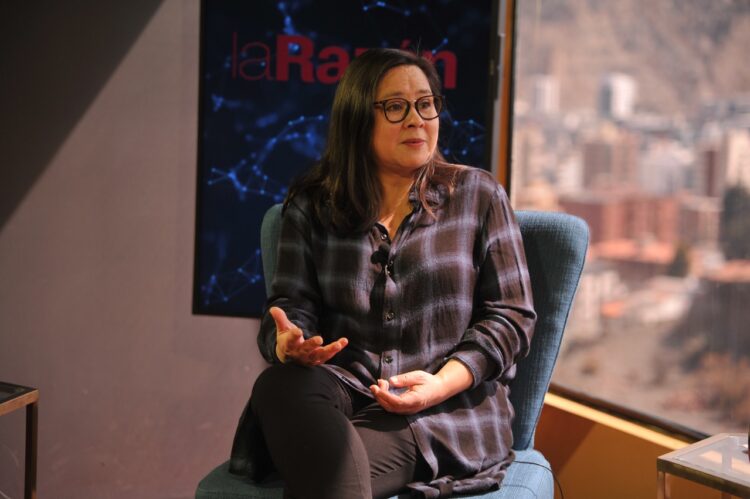 La cineasta y columnista de La Razón, Verónica Córdova. Foto: Oswaldo Aguirre.