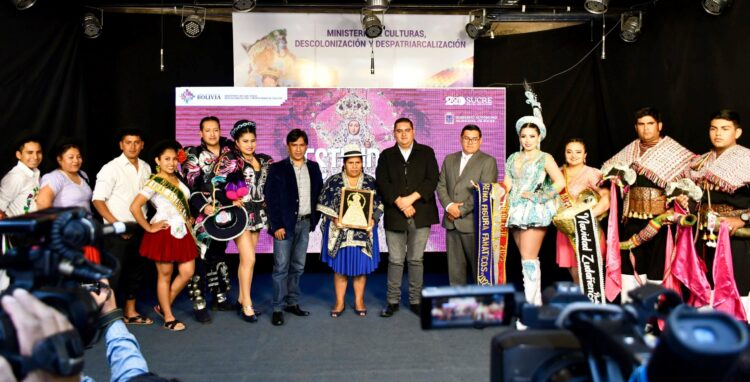 Presentación de la entrada folklórica. Foto: Ministerio de Culturas.