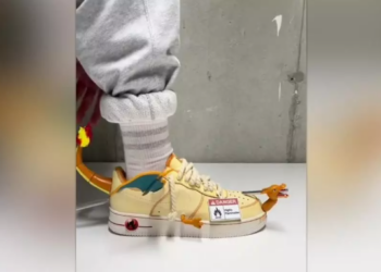 Estas son las zapatillas pokémon artesanales creadas por este diseñador. Foto: Captura YouTube.