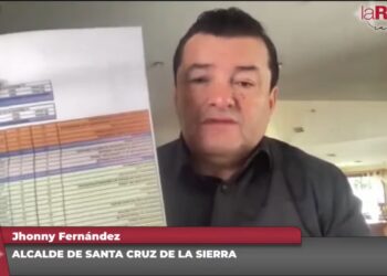 El alcalde de Santa Cruz, Jhonny Fernández, anunció que se busca evitar una asfixia económica. Foto: La Razón Radio