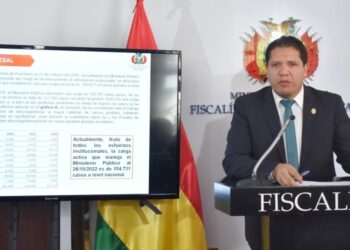 El director de Gestión Fiscal, Roberto Almendras. Foto: Fiscalía General