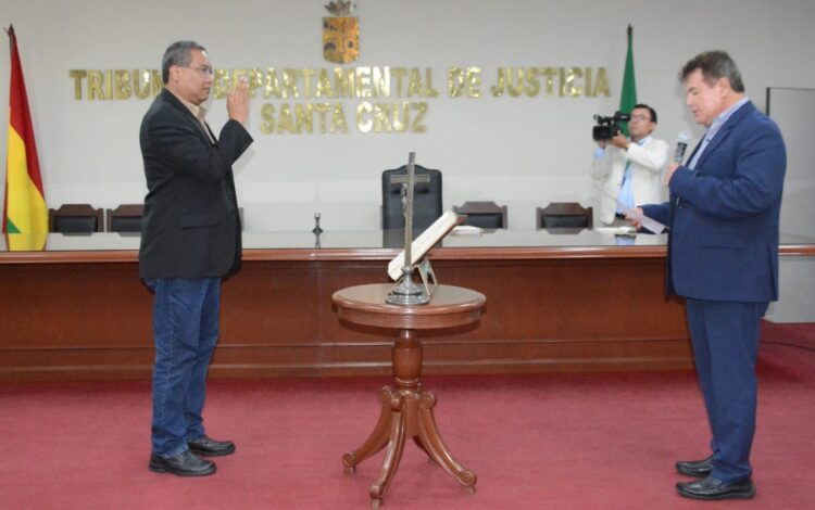 El Tribunal Departamental de Justicia de Santa Cruz elige a Fredy Larrea como nuevo presidente