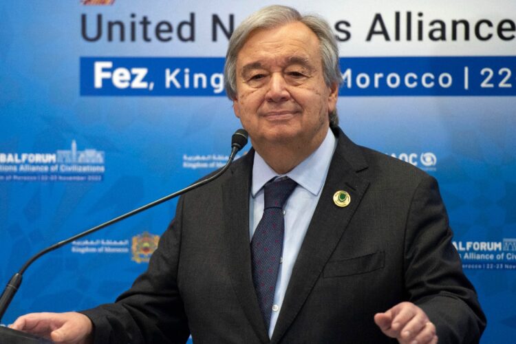 Guterres, de cara a 2023: 'Necesitamos paz, ahora más que nunca'.