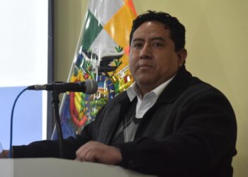El viceministro David Guachalla, sobre el Censo. Foto: Rodwy Cazón-archivo
