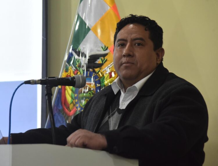 El viceministro David Guachalla, sobre el Censo. Foto: Rodwy Cazón-archivo