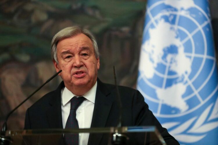 El secretario general de Naciones Unidas, Antonio Guterres. Foto: AFP