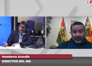 El director del INE, Humberto Arandia, en La Razón Radio.
