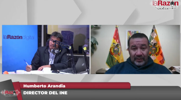 El director del INE, Humberto Arandia, en La Razón Radio.