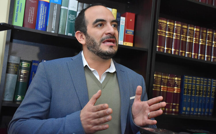 Jorge Valda, hace poco abogado de Jeanine Áñez. Foto: APG