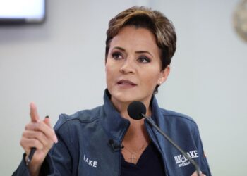 La candidata del Partido Republicano a gobernadora del estado norteamericano de Arizona, Kari Lake. Foto: AFP
