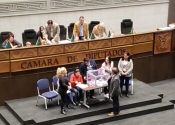 Una escena de la sesión que aprobó la Ley del Censo, la madrugada de este sábado.