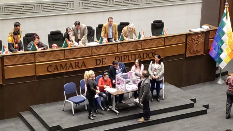 Una escena de la sesión que aprobó la Ley del Censo, la madrugada de este sábado.