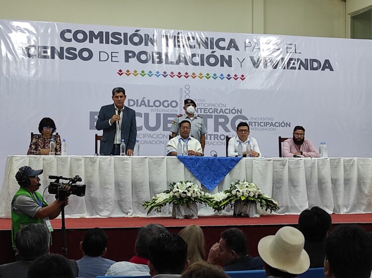 Arce inaugura la mesa técnica: El Censo se utiliza para desestabilizar y derrocar al Gobierno