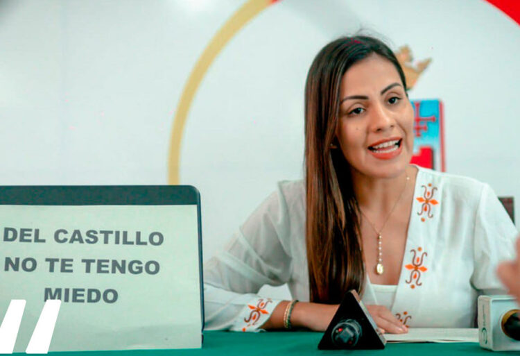 Álvarez se siente amenazada por Del Castillo y habla de ‘protección’ a cárteles de droga
