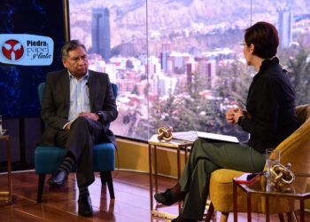 En canciller Rogelio Mayta en entrevista con La Razón. Foto: Álvaro Valero