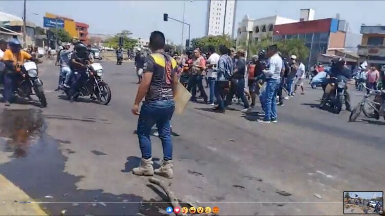 Miembros de la UJC llegan a cercanías del Chiruguano, en Santa Cruz. Captura: BTV