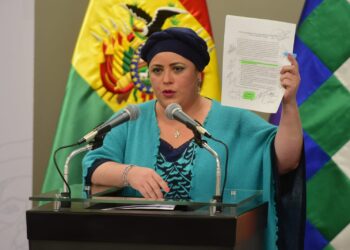 La ministra María Nela Prada, en rueda de prensa este martes. Foto: Rodwy Cazón