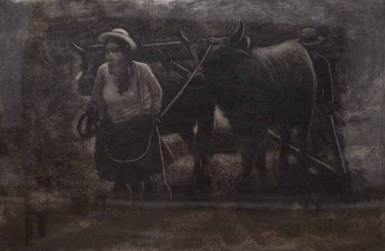 'Arado', la obra ganadora del concurso de artes plásticas. Foto: Secretaría Municipal de Culturas.