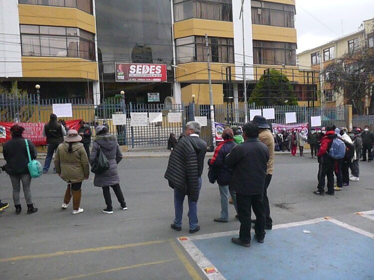 Protesta-Sedes-La Paz