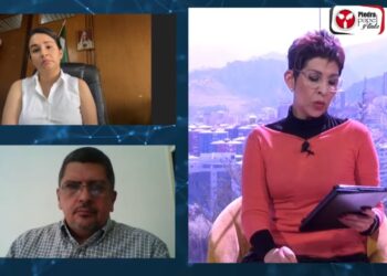 Paola Aguirre, en entrevista con Claudia Benavente y Pablo Deheza.