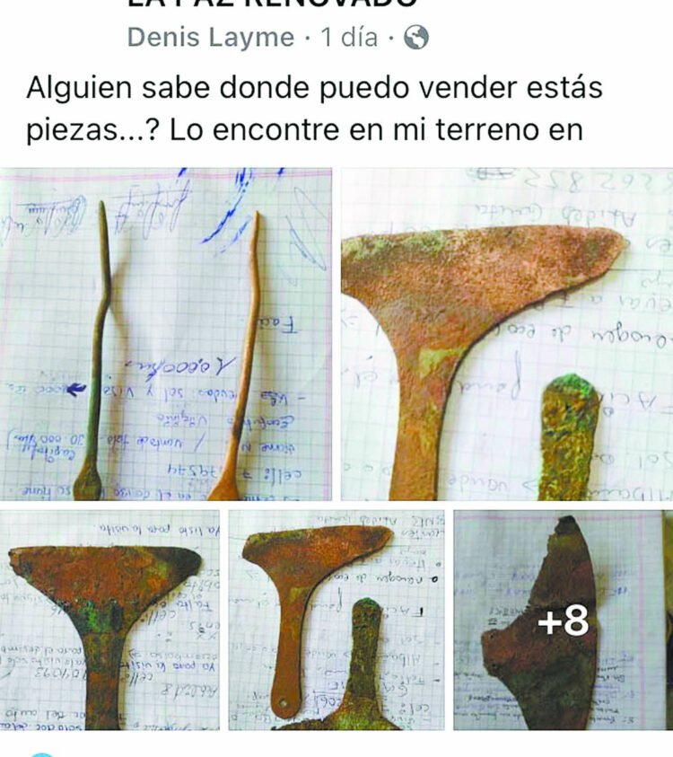 Recuperan piezas arqueológicas ofrecidas por Facebook