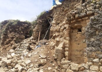 La lluvia afecta al templo de Pilcocaina en la Isla del Sol
