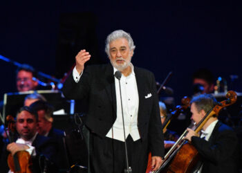 El célebre tenor español Plácido Domingo en un concierto. Foto: AFP