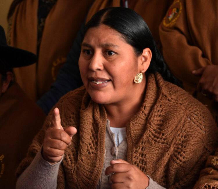 La directora de la Autoridad de la Madre Tierra, Angélica Ponce. Foto: APG