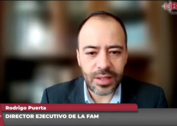 Rodrigo Puerta, de la FAM. vía Zoom con La Razón.