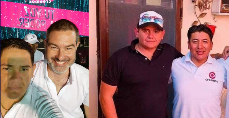A la derecha, Sandoval con Matkovic, y a la izquiera, con Pumari.