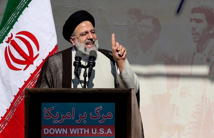 Raisi ha aprovechado para instar a los estudiantes a valorar el progreso logrado por Irán. Foto: AFP