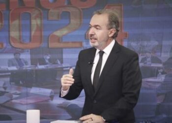 El vocero Jorge Richter en Bolivia Tv, este domingo.