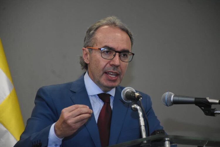 El vocero Jorge Richter, en conferencia de prensa este martes. Foto: APG