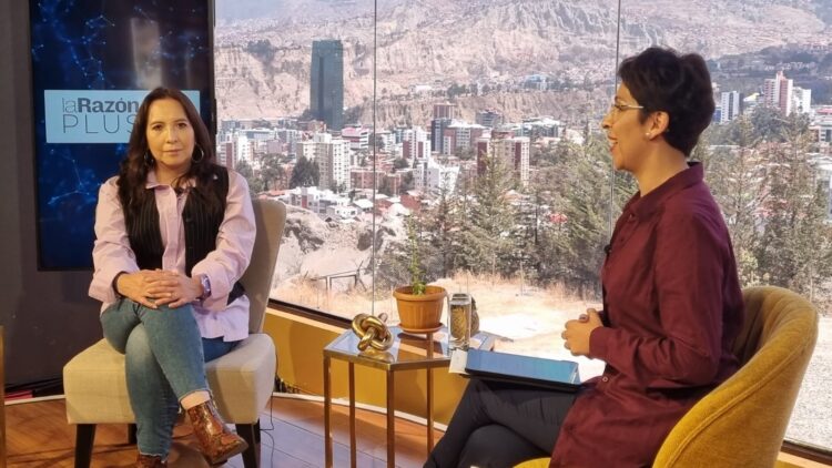 Susana Ríos explica el caso Ítems 'fantasma' en La Razón. Foto: Oswaldo Aguirre