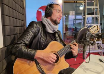 Rodrigo Rojas, en los estudios de La Razón. Foto: Rubén Atahuichi