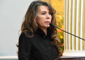 La embajadora Romina Pérez, en su cuenta de Twitter.