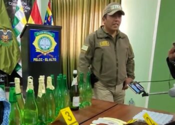 Elaboraban sidra en una casa, la Policía interviene una fábrica acusada de falsificación en El Alto