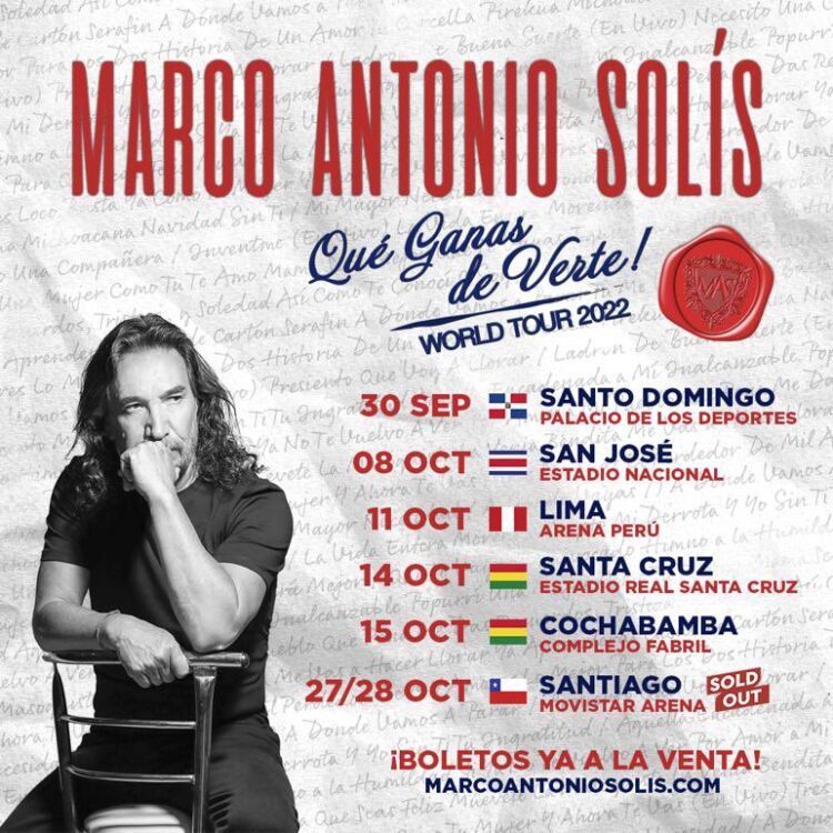 El cartel que publicó Marco Antonio Solis.