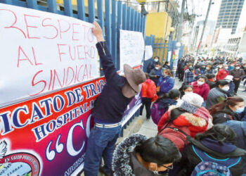 Trabajadores del Sedes La Paz van a la huelga general
