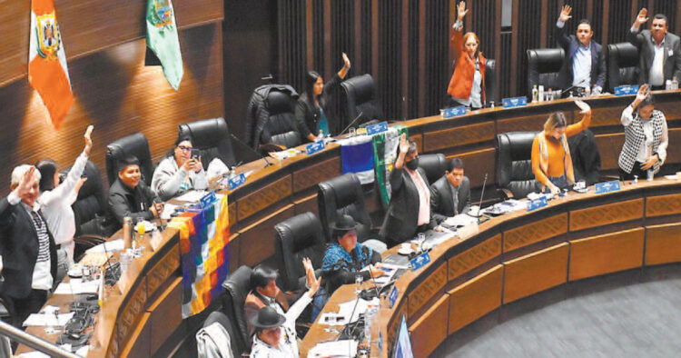 La Cámara de Senadores, escenario de enfrentamientos