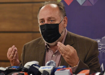 Luis Seoane en una rueda de prensa pasada.