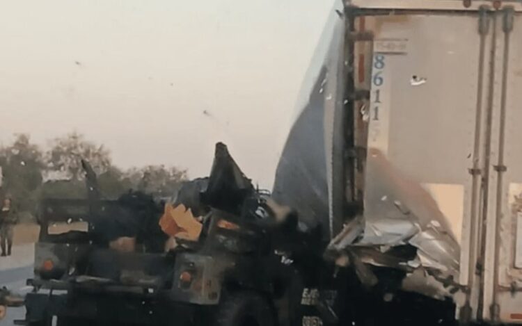 El accidente ocurrió en el kilómetro 125 de la Carretera Soto La Marina-Reynosa. Foto: Diario Presente
